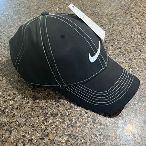 Women’s Nike hat - black with white logo and white stitching